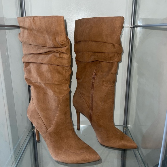 Jessica Simpson Hazelnut Microsuede Heel Boot - Picture 7 of 10